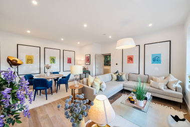 A beautifully styled living room showcasing comfort and elegance.