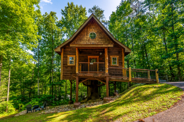 Escape the ordinary.  Welcome to your private treehouse retreat in the Smoky Mountains.