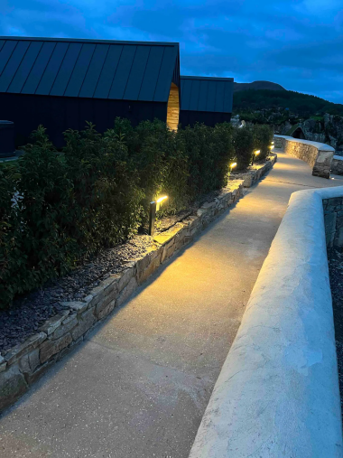 Pathway at night