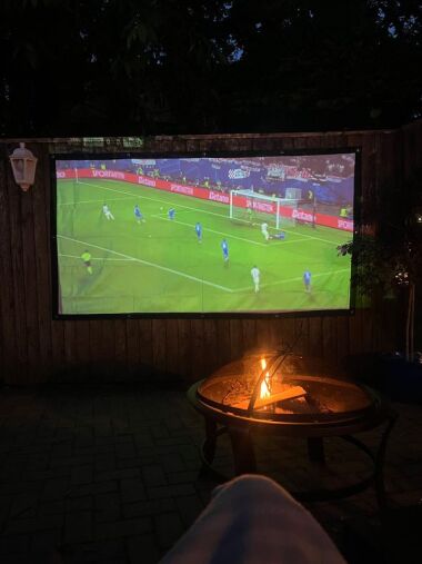 Outside  cinema area