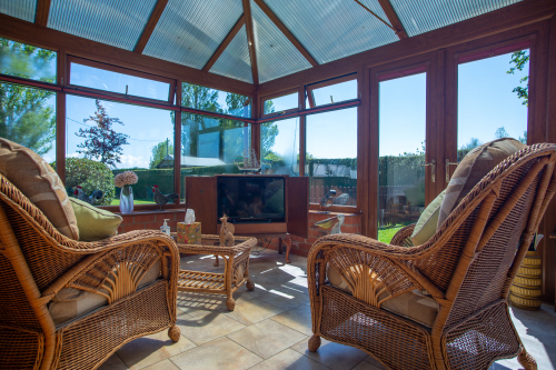 TV in Conservatory