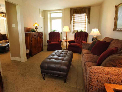 Family room in the guest house