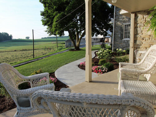 Relax on the guest house porch