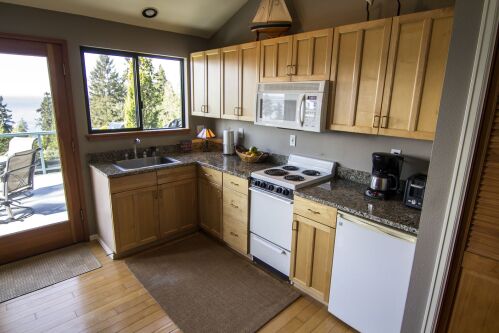 Enjoy our Fully equipped kitchen with all the cooking amenities you may need.  