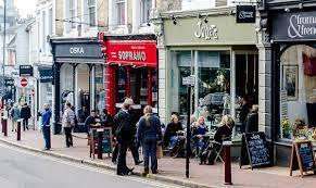 The Old High Street, a 10 minute walk down the hill has a multitude of independent retailers and eateries