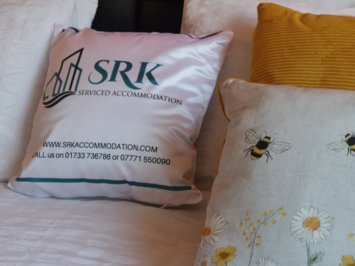 SRK Serviced Accommodation Cushion - Attention to detail to inform us of your requirements.