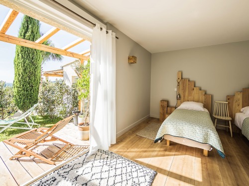 terrasse privé de la Chambre  Es Vedrà en Provence