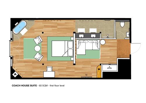 Coach House Suite layout
