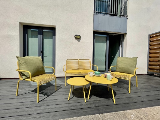 Sun terrace with outdoor furniture
