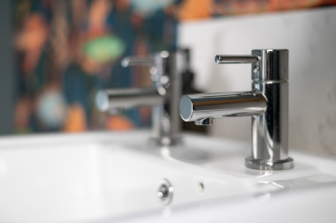 Relax and unwind in this beautifully updated spa-style bath.