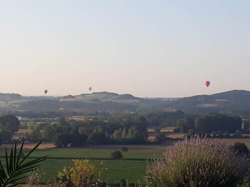 vue sur la campagne environnante