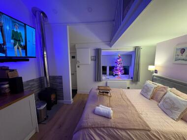 Cinematic cosy livingroom