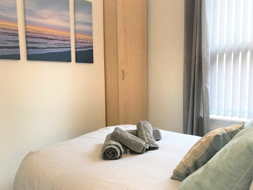 Bedroom 2 - Comfy double bed and wardrobe