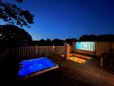 Hot Tub & decking area