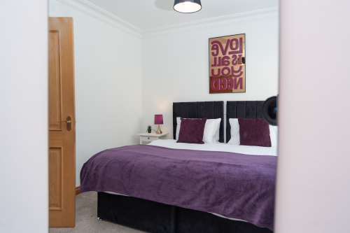 View of the bedroom, showcasing a bright and comfortable sleeping space