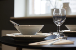 Elegant surroundings for breakfast, lunch, and dinner.