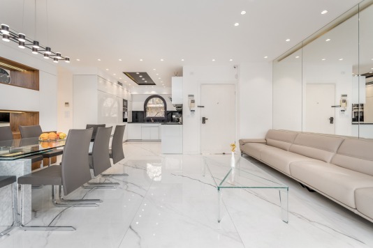 dining kitchen living