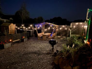 Evening bbq in the communal garden