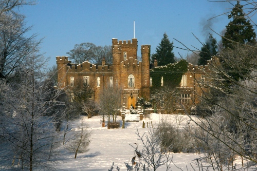 Augill Castle in the snow