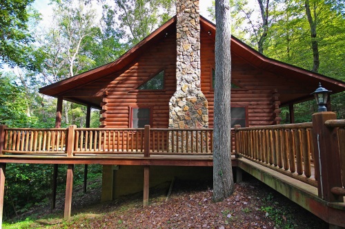 Behind the boardwalk, looking toward Back Deck, Hunter's Retreat