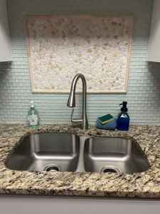 sink has pull down spray 
