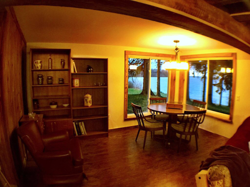 A great corner for playing games,  or eating. Great views!