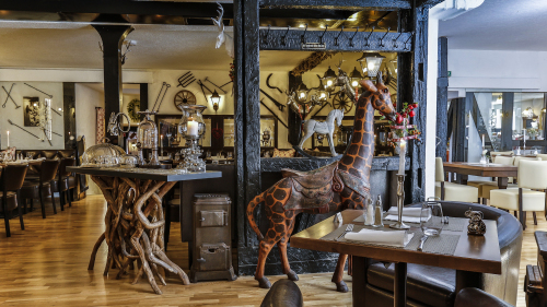 Restaurant hinterer Bereich