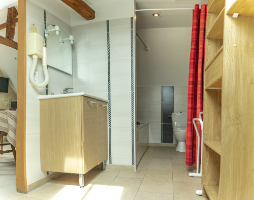 Salle de bain et wc n°1 (Appartement mansardé 2ème étage)