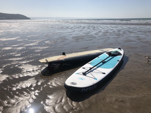 Paddle board at Westward Ho!