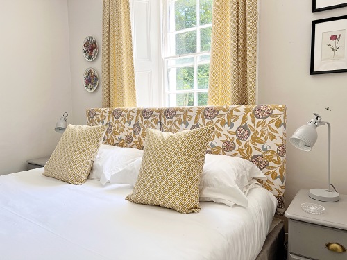 Yellow Room with fresh designer fabric