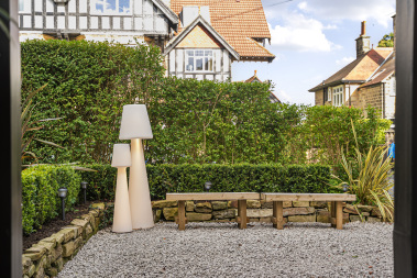 Elegant front seating area designed for relaxation