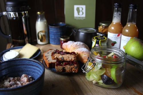 a Selection of the local produce in our luxury breakfast hamper