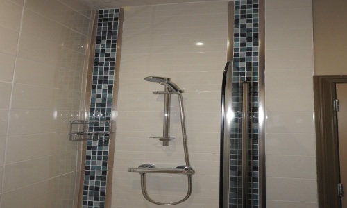 Bath with shower in ensuite