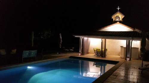 Bain de minuit et ciel étoilé