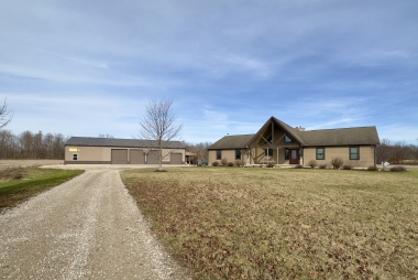 Drive Leading Up to the Maple Barn on the Left