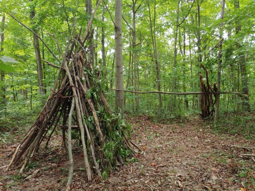 Walk the trail to find this teepee