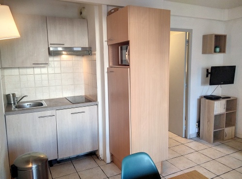 cuisine équipée (lave vaisselle, micro ondes, frigo, plaques...) 