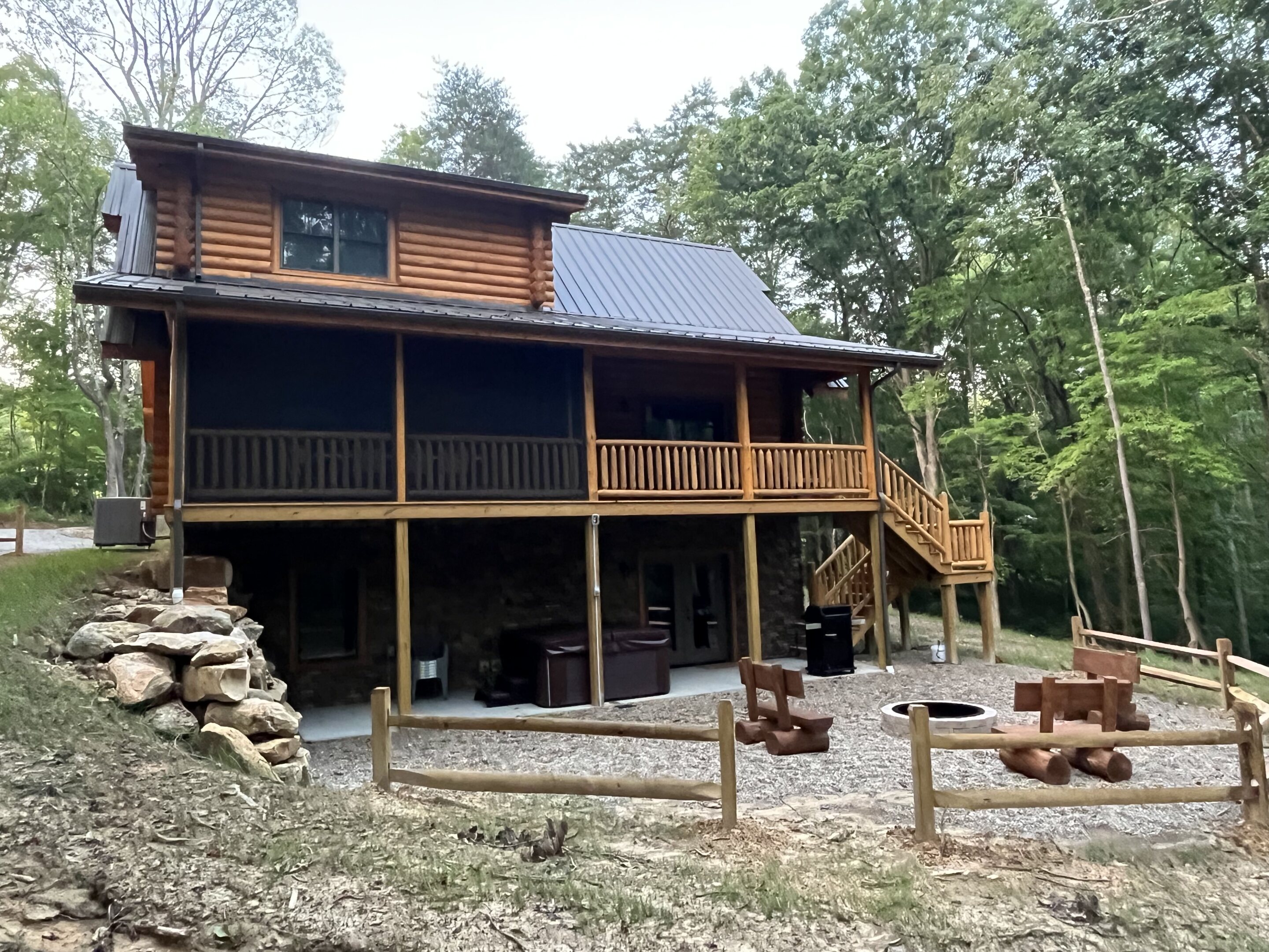 Scenic Solitude by Cabins at Rustic Ridge
