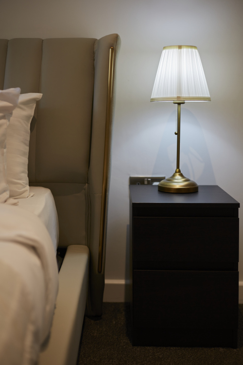 A warm and inviting double bedroom designed with your comfort in mind.