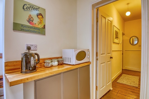 Coffee, Tea, Sugar plus Coffee Machine provided