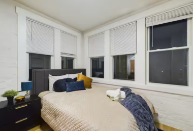 Wake up to sunlight streaming through the windows and step out onto your private walkout balcony (not pictured). Start your day with fresh air and a cup of coffee, making this the perfect spot to rise and shine.