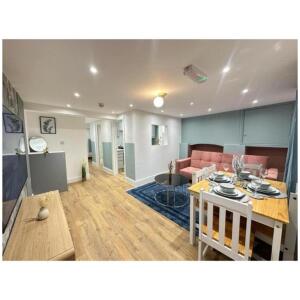 This photo represents the living/dining area of the property. 