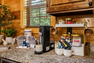 your smoky mountain morning starts here — ninja coffee, cozy mugs, and all the essentials.