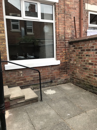 Private and secure patio area