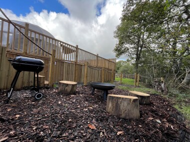 Fire pit and BBQ area