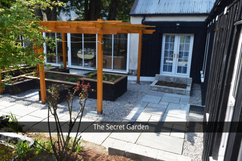 The entrance to the Secret Garden Suites