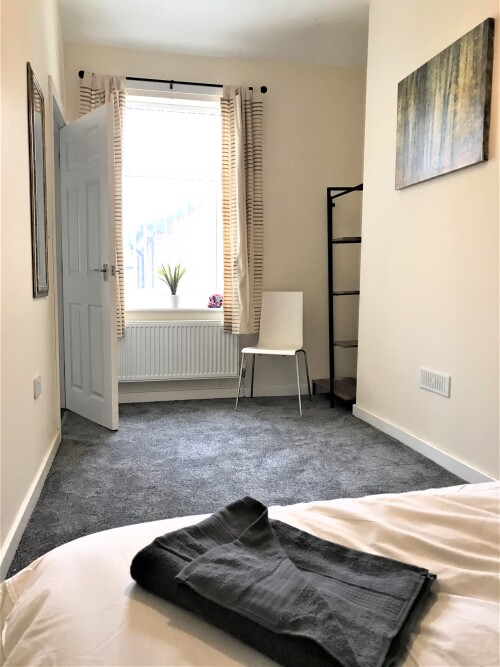 Bedroom 2 - Double bed and wardrobe