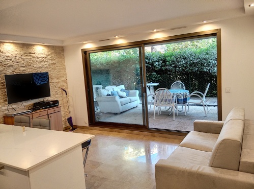 salon et accès terrasse