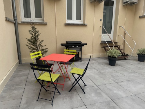 espace repas extérieur