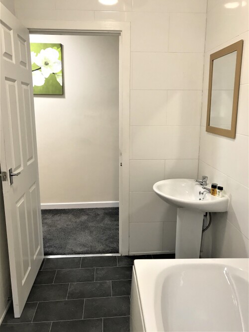 Bathroom - 3 piece bathroom and towel radiator